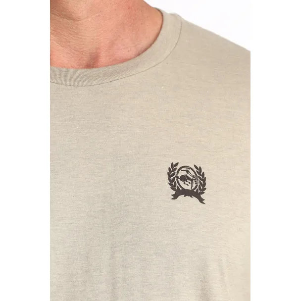 Men's Cinch Logo T-shirt-Stone - CWesternwear