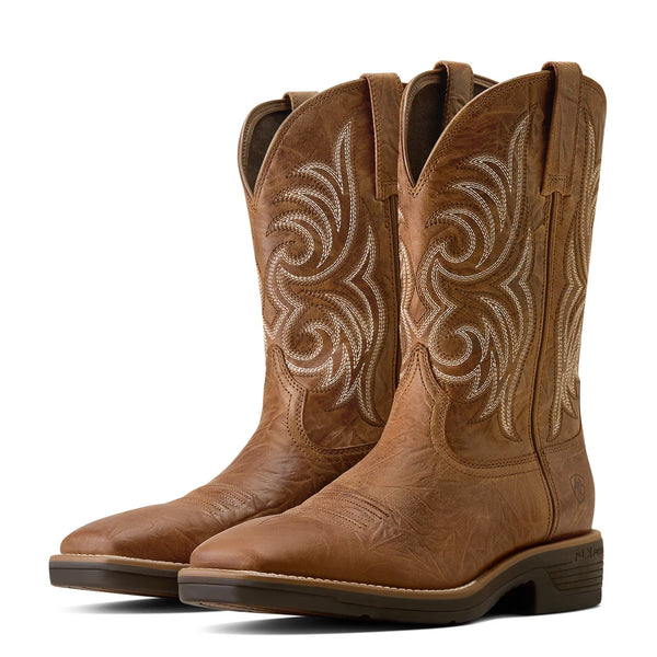 Men's Ariat Ranger Wide Square Cowboy Boot-Sunbaked Tan