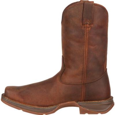 MEN'S REBEL™ BY DURANGO® BROWN PULL-ON WESTERN BOOT