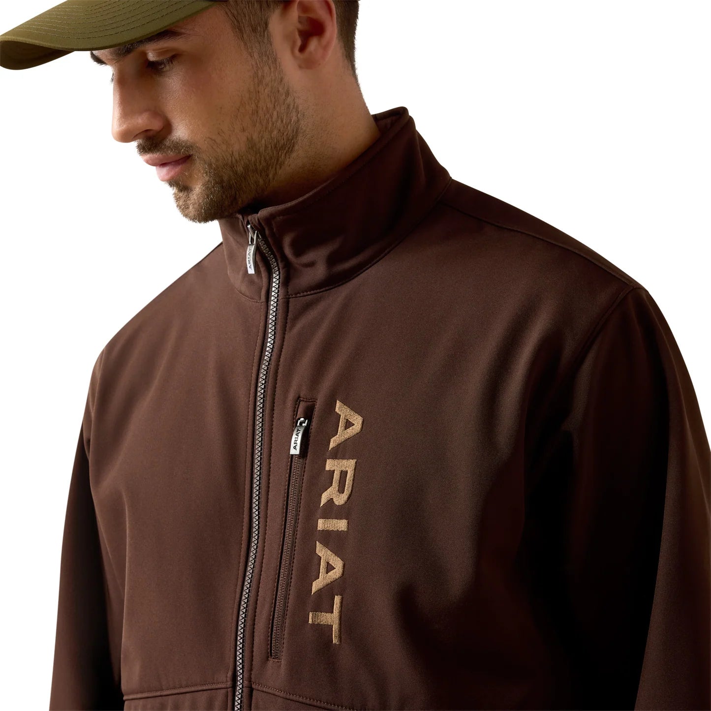 Ariat Men's Chest Logo Softshell Jacket-Mole
