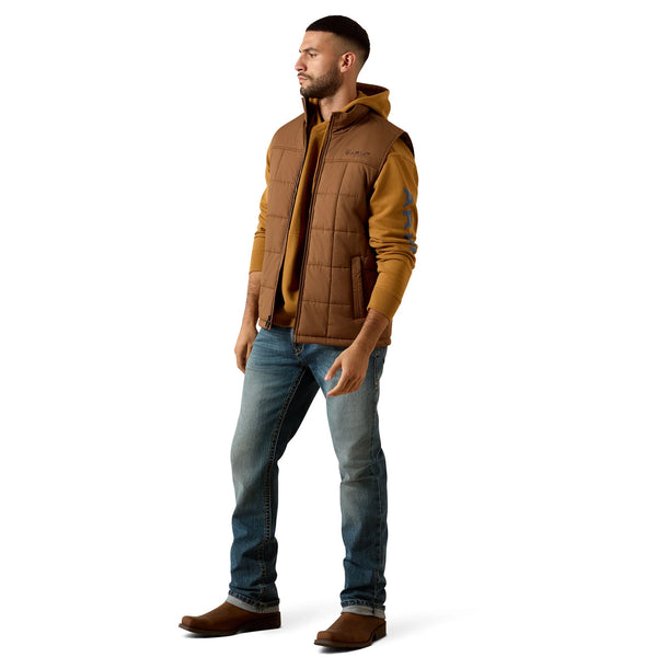 Ariat Men's Crius Insulated Concealed Carry Vest-Brazil Nut