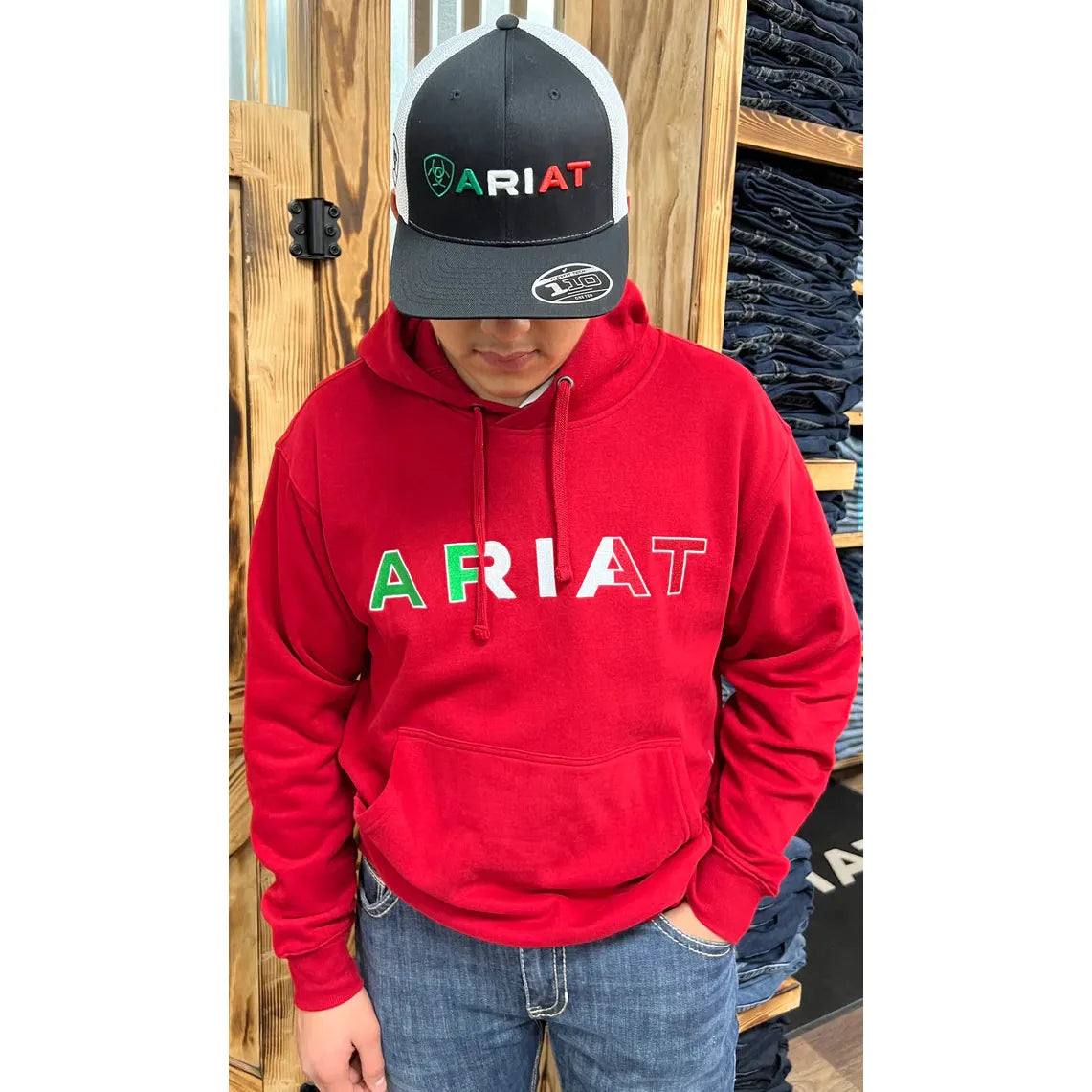 Ariat Men's Mexico Hoodie - Red