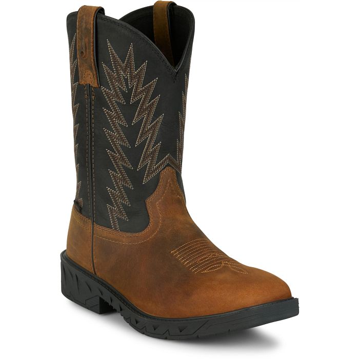 Men's Justin Taskmaker 11" Waterproof-Brown