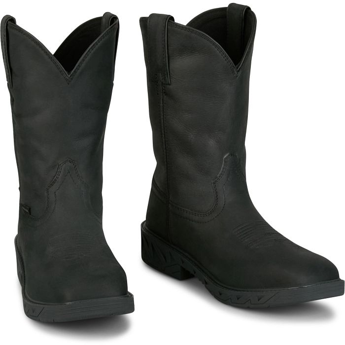 Men's Justin Drifter 11" Waterproof Steel Toe-Black