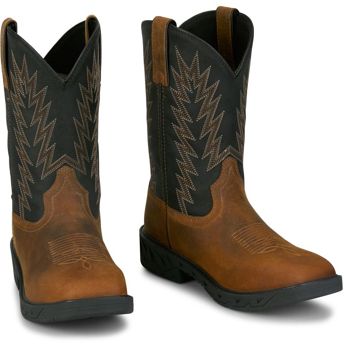 Men's Justin Taskmaker 11" Waterproof-Brown