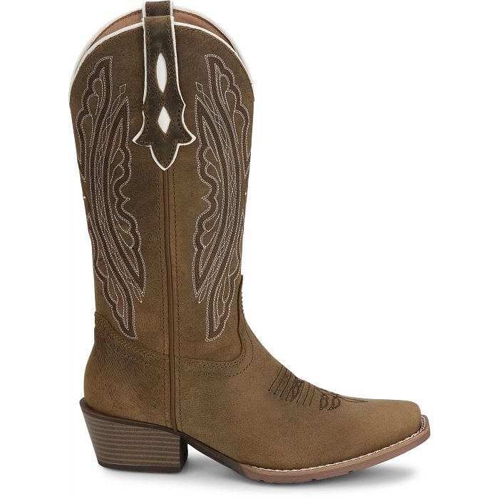 Women's Justin Rae 12" Western Boot-Taupe