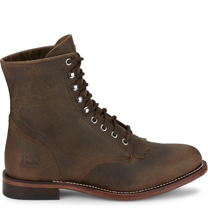 Men's Justin Drennan 7" Lace-Up Roper-Brown