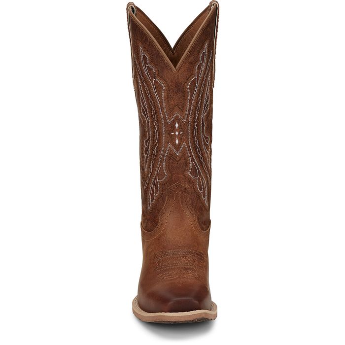 Women's Justin Rein 12" Western Boot-Waxy Tan