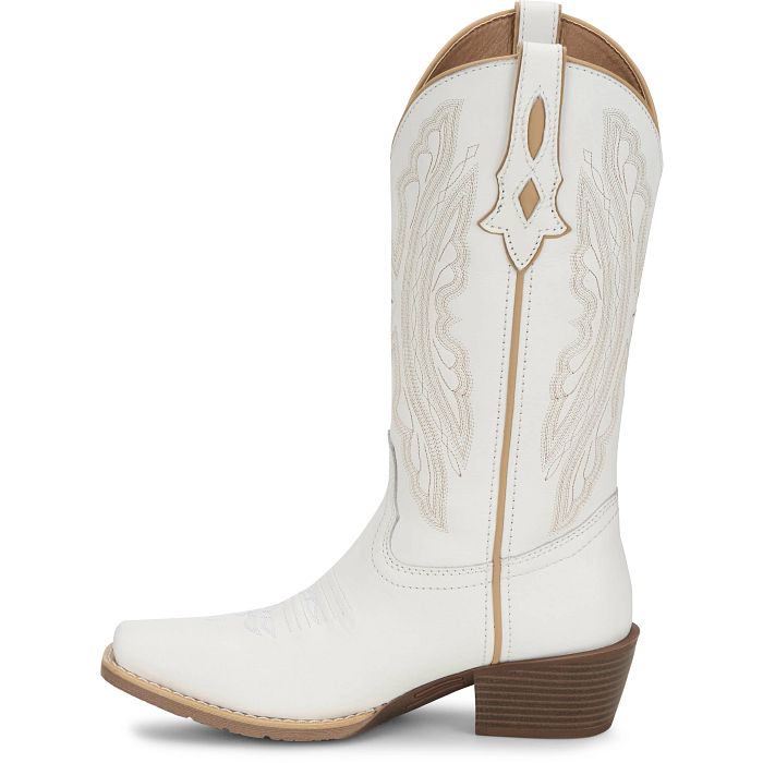 Women's Justin Rae 12" Western Boot-White