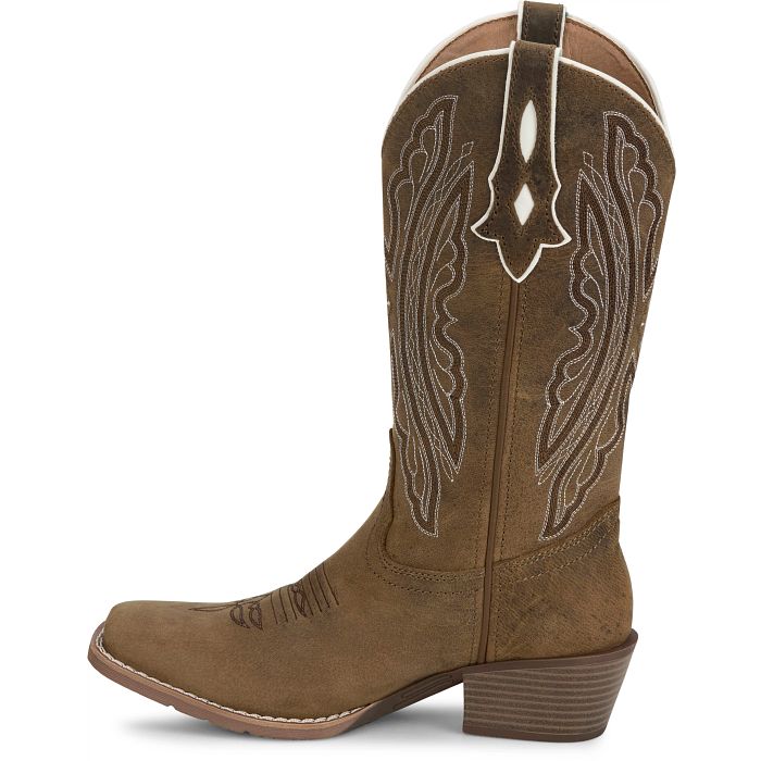 Women's Justin Rae 12" Western Boot-Taupe