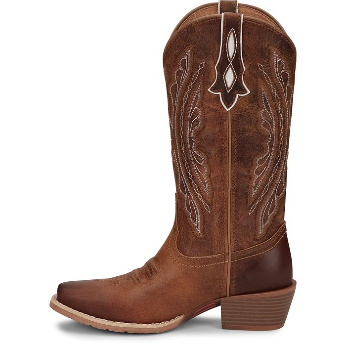 Women's Justin Rein 12" Western Boot-Waxy Tan