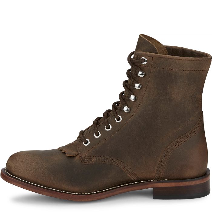 Men's Justin Drennan 7" Lace-Up Roper-Brown