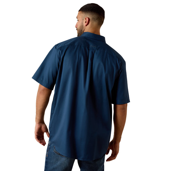 Men's Ariat Lightweight Twill Classic Fit Short Sleeve Shirt-Key Largo