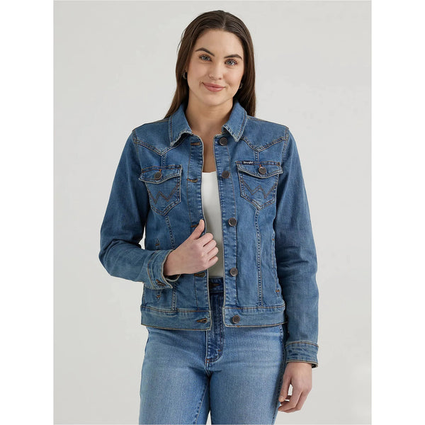 Women's Long Sleeve Classic Fit Denim Jacket