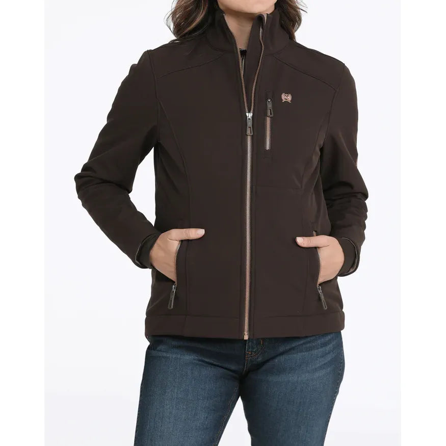 Cinch Women's Concealed Carry Bonded Jacket-Brown