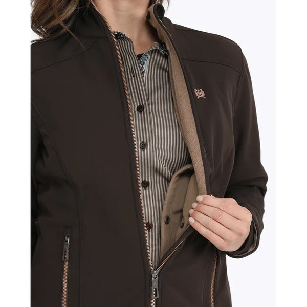 Cinch Women's Concealed Carry Bonded Jacket-Brown