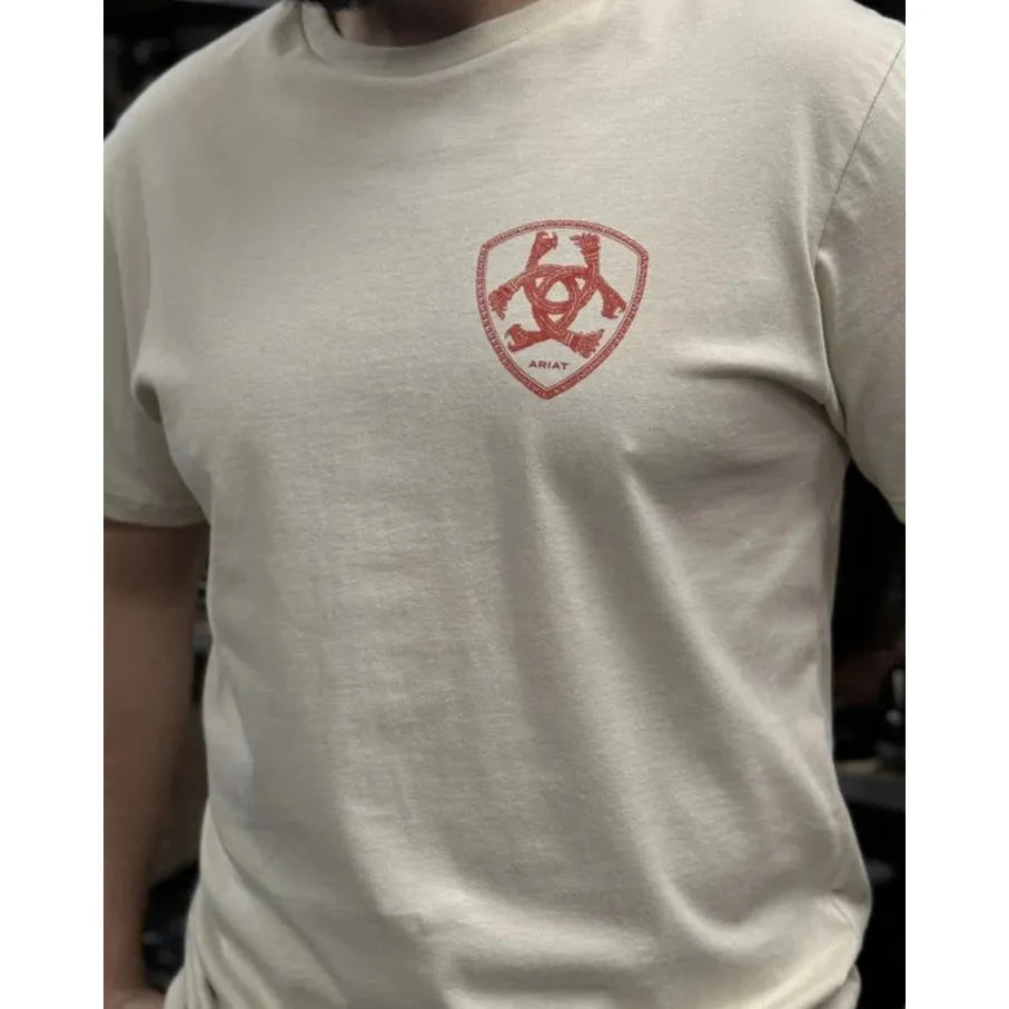 Men's Ariat Mayan Shield T-Shirt - Natural