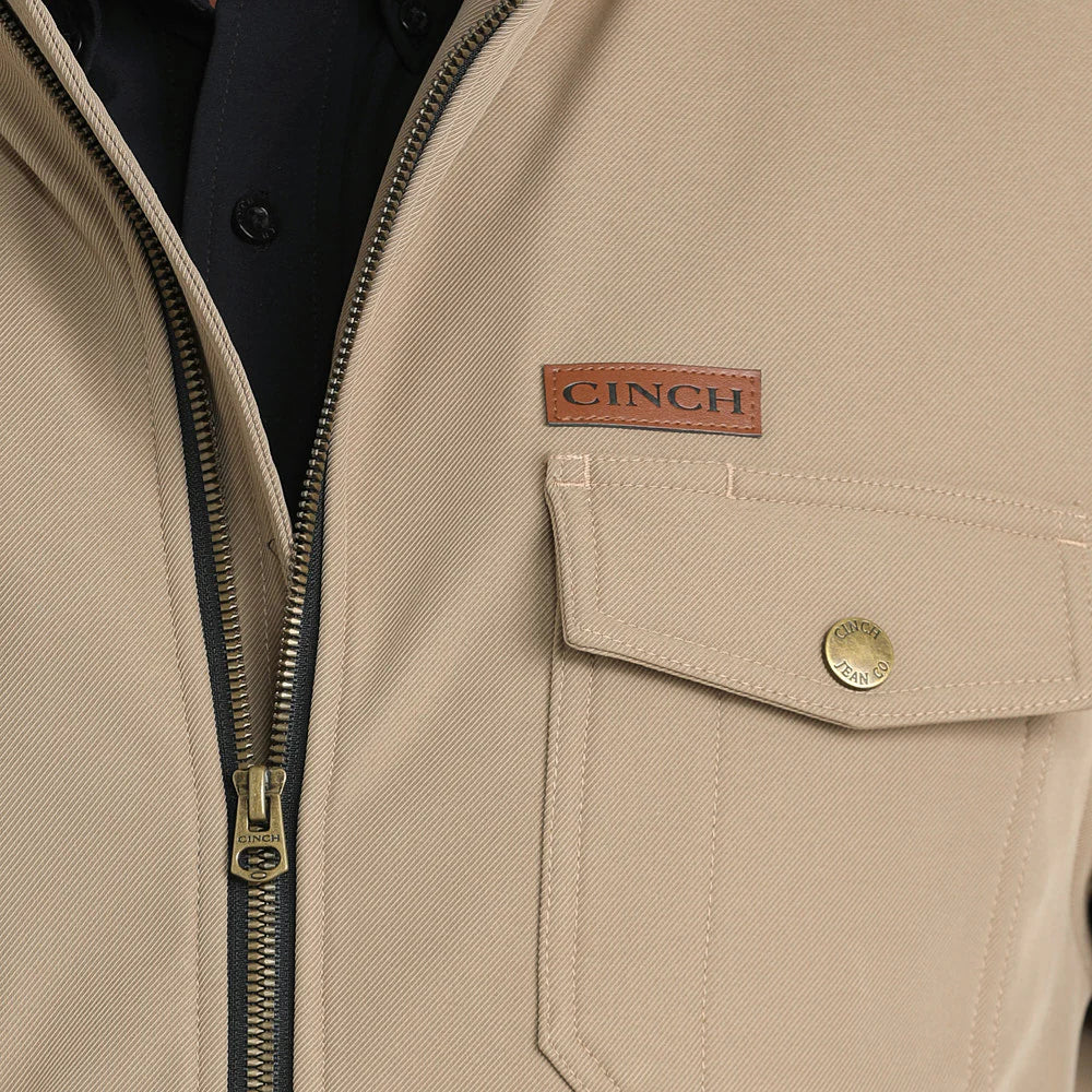 Men's Cinch Conceal Carry Bonded Jacket-Stone