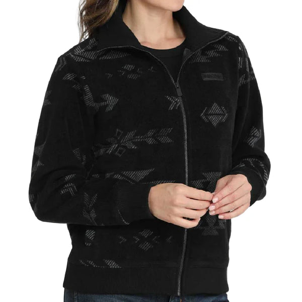 Cinch Women's Fleece Jacket-Black