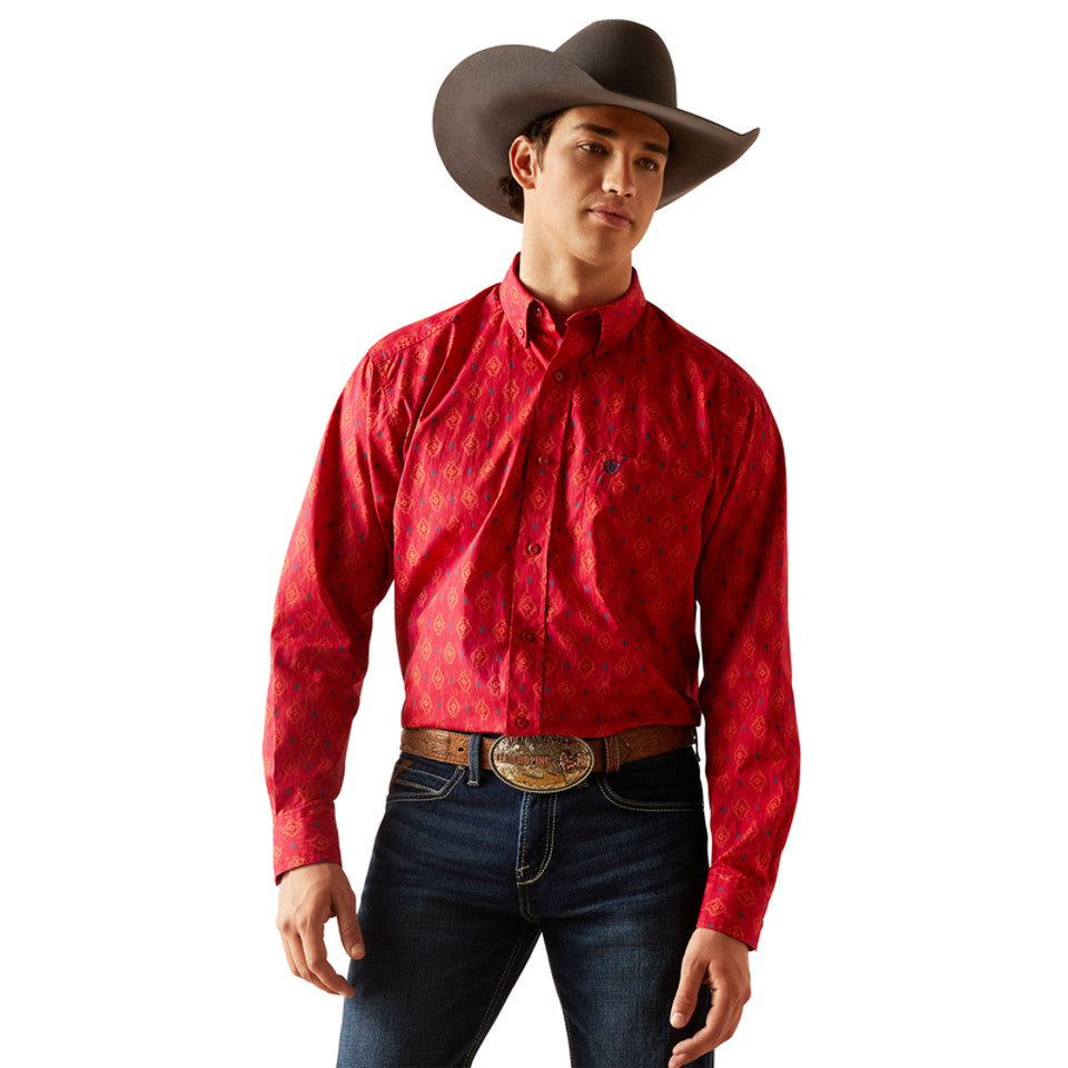 Ariat Men's Parsons Classic Fit Shirt - Red