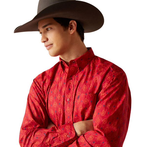 Ariat Men's Parsons Classic Fit Shirt - Red