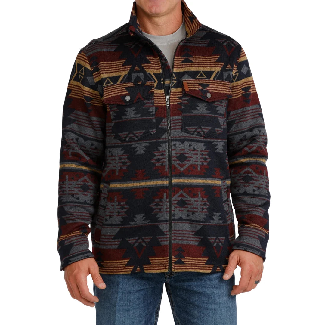 Cinch Men's Charcoal Sweater Knit Shirt Jacket