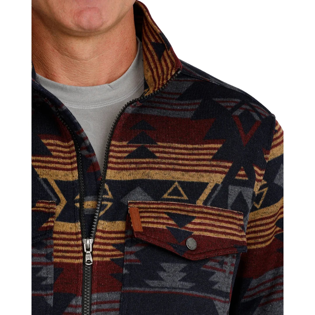 Cinch Men's Charcoal Sweater Knit Shirt Jacket