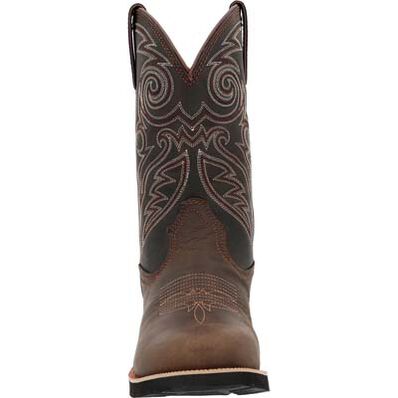 Men's Rocky Monocrepe 12" Steel Toe Western Boot - Chocolate