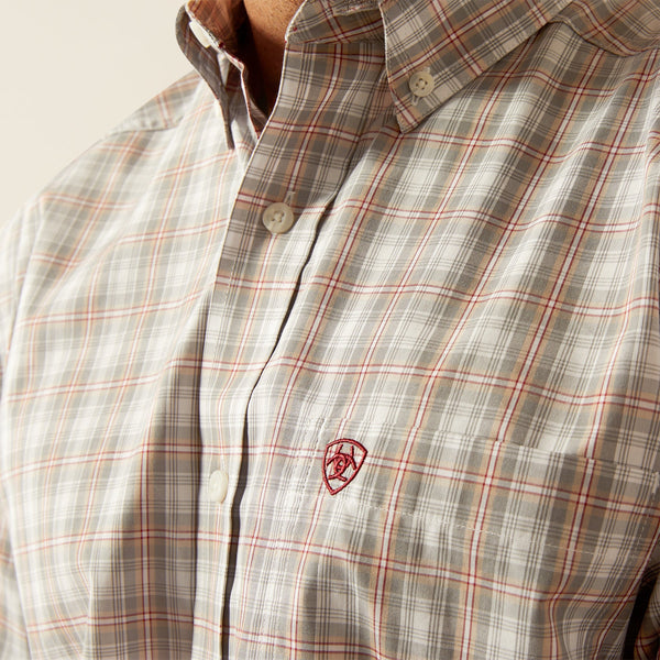 Men's Ariat Pro Series Grey Classic Fit Shirt-Grey