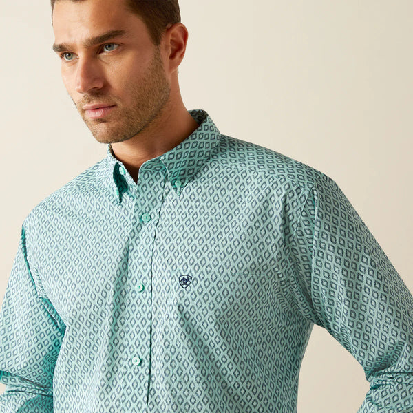 Men's Ariat Canyon Classic Fit Shirt-Mint