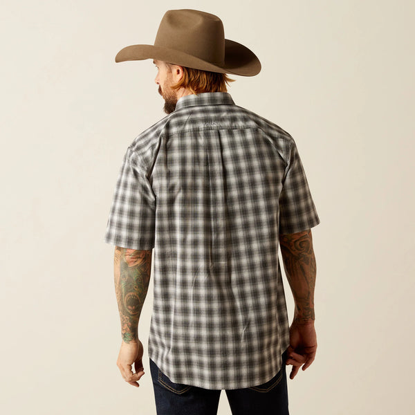 Men's Ariat Pro Series Geraldibe Short Sleeve Shirt - Black