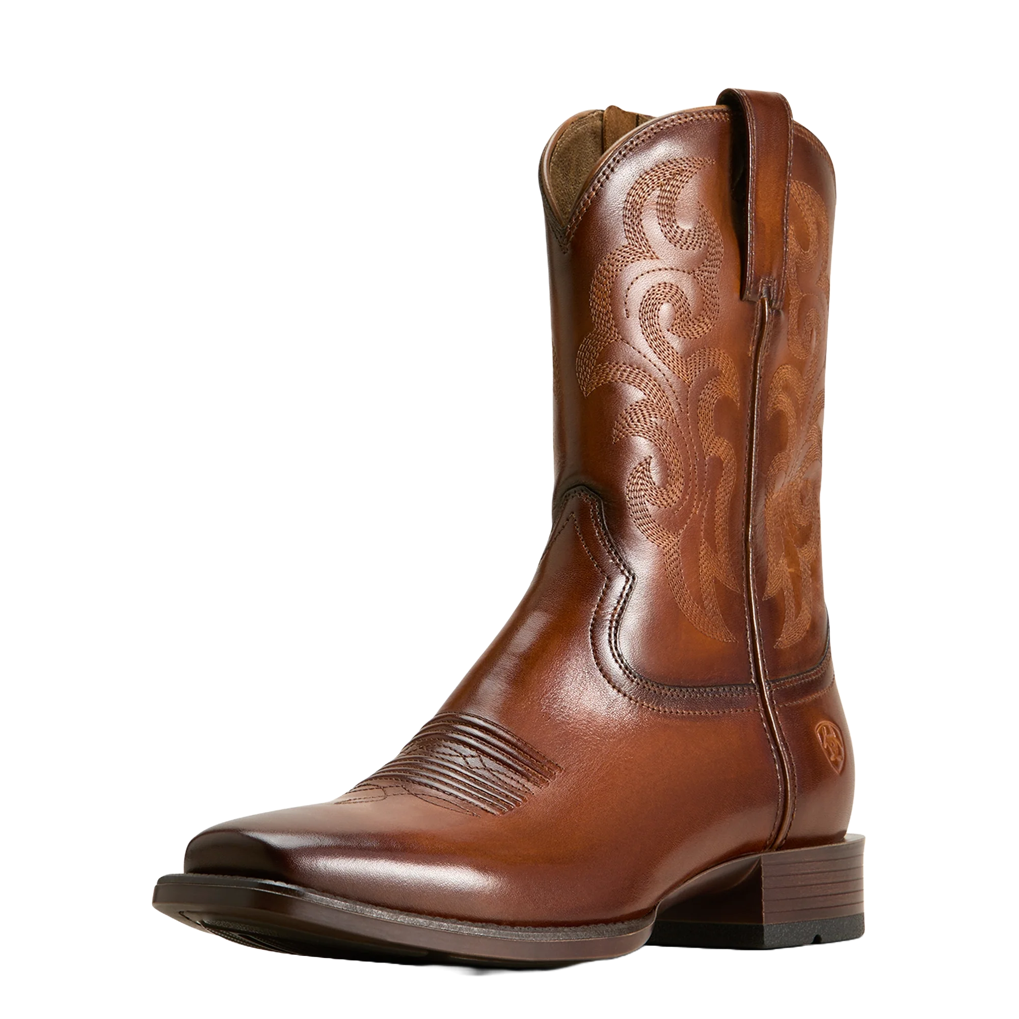 Men's Ariat Bodie Square Toe Western Boot - Bitter Brown