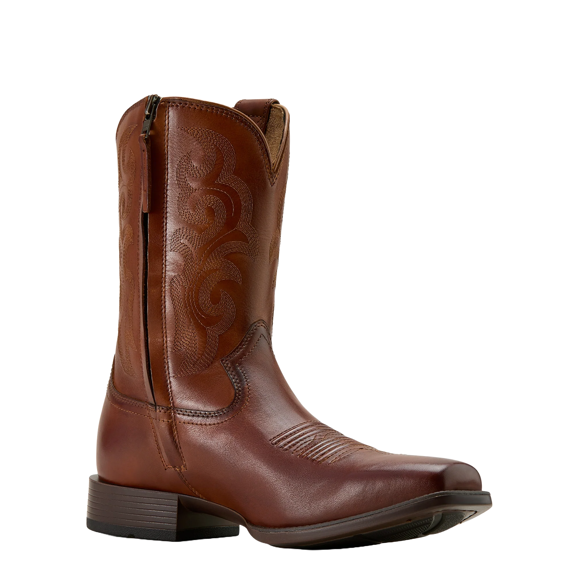 Men's Ariat Bodie Square Toe Western Boot - Bitter Brown