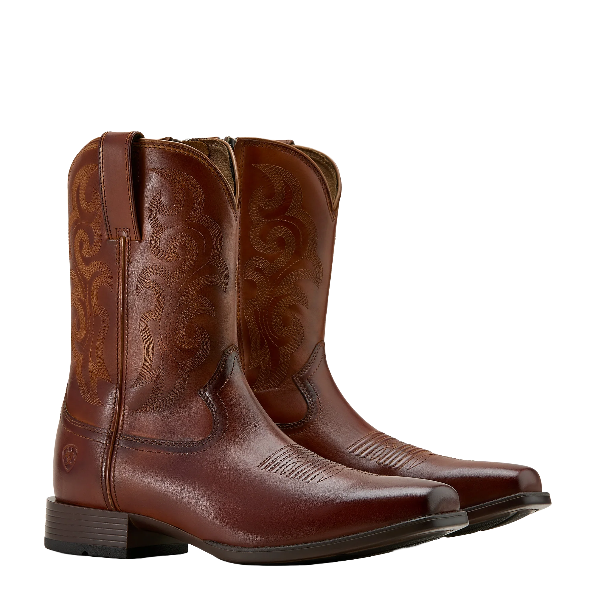 Men's Ariat Bodie Square Toe Western Boot - Bitter Brown