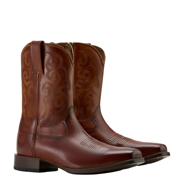 Men's Ariat Bodie Square Toe Western Boot - Bitter Brown