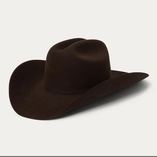 Stetson Shasta Chocolate 10X Beaver Fur Felt Western Cowboy Hat