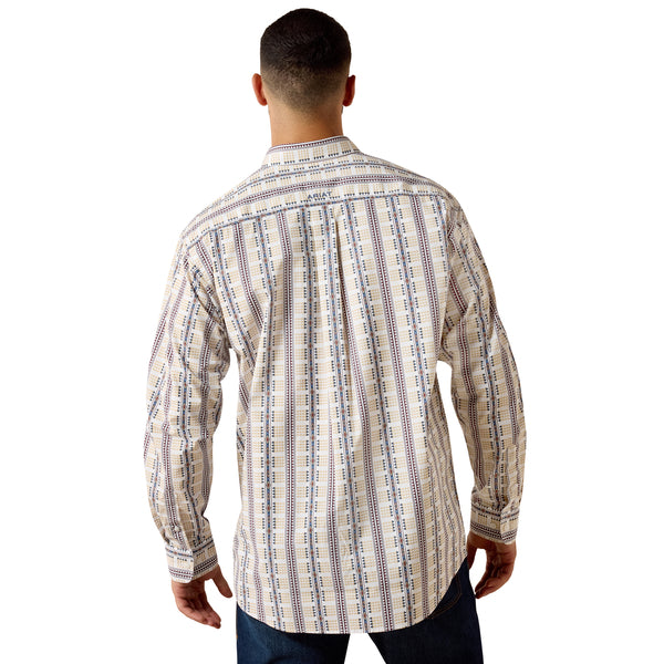 Men's Ariat Team Daniel Classic Fit Shirt-White Multi Southwest