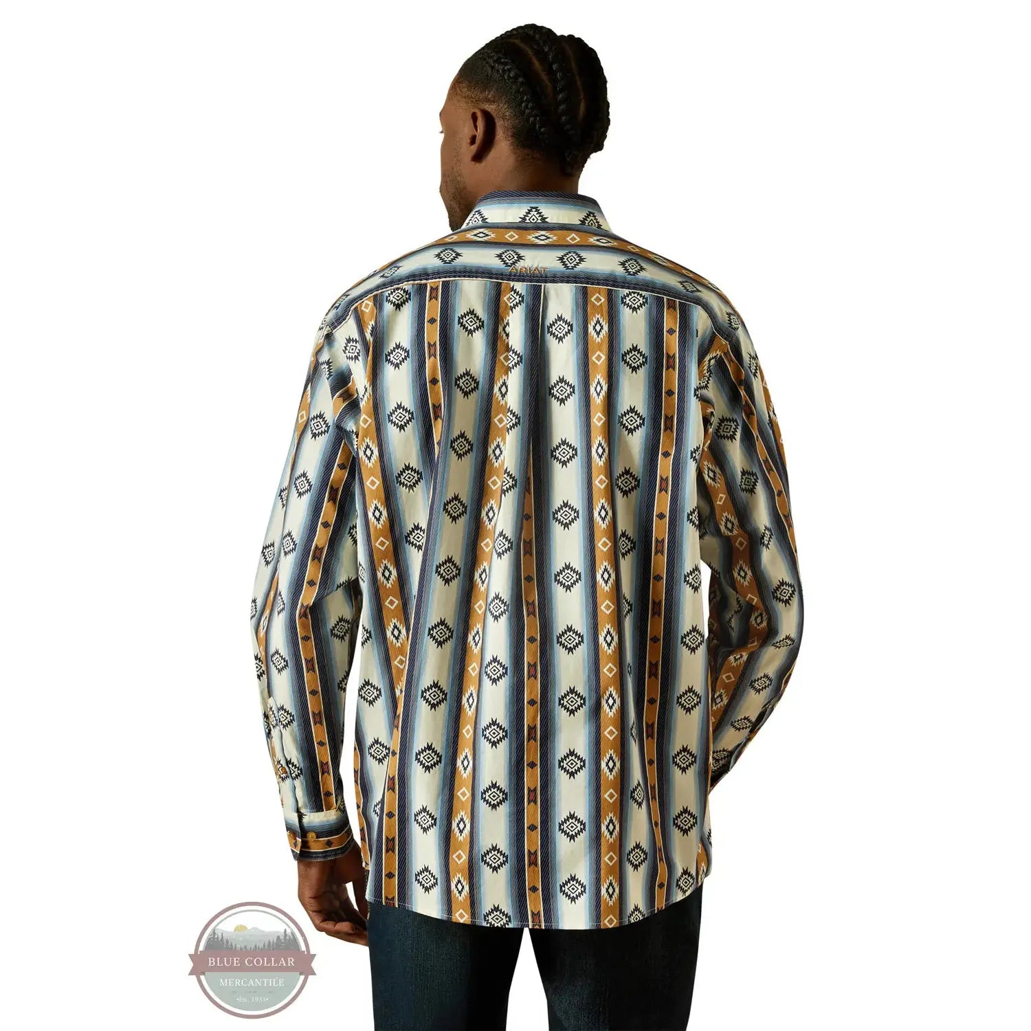 Men's Ariat Shilo Long Sleeve Shirt-Blue