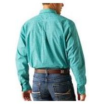 Men's Ariat Jaylin Classic Fit Shirt - Turquoise
