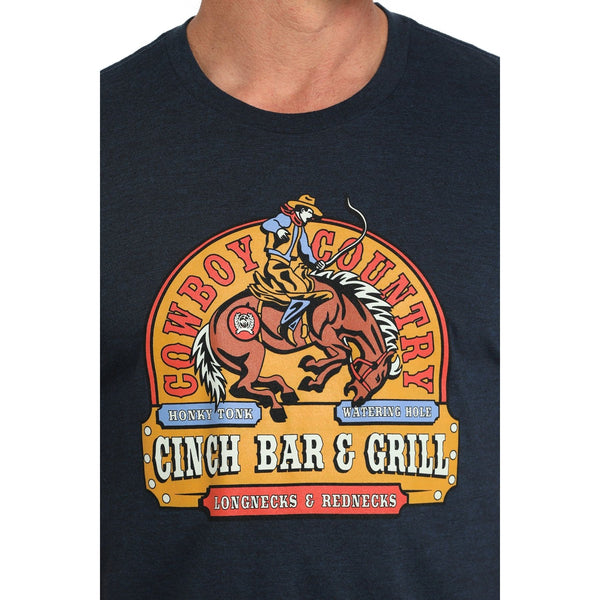 Men's Cinch Bar and Grill Tee - Navy