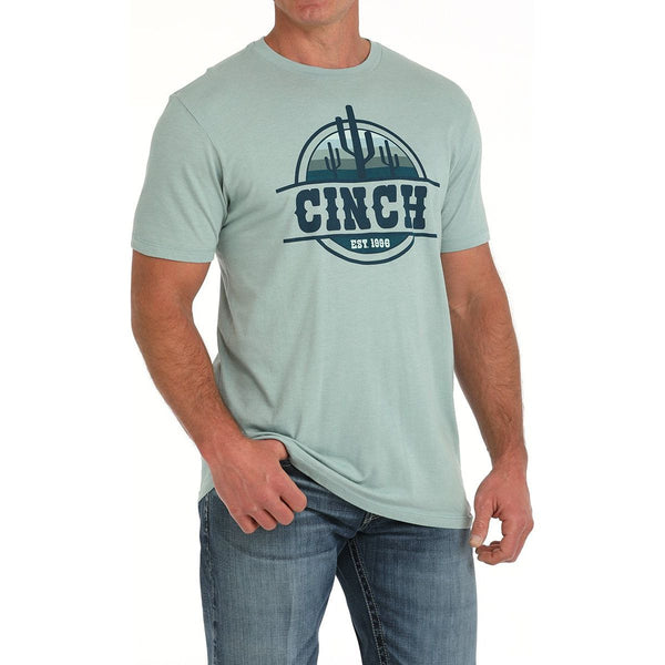 Men's Cinch Cactus T-shirt-Green