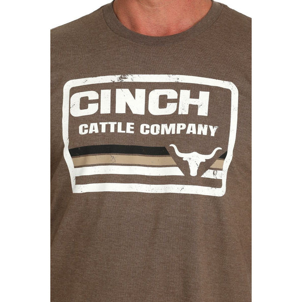 MEN'S CINCH CATTLE COMPANY TEE - BROWN