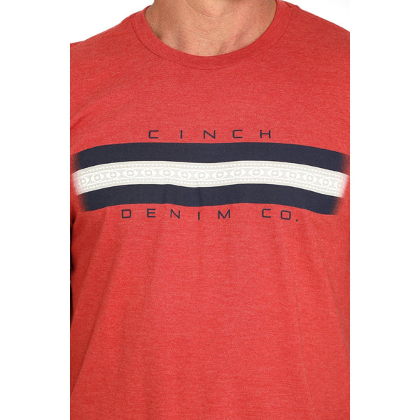 Men's Cinch Denim Co. T-shirt-Red