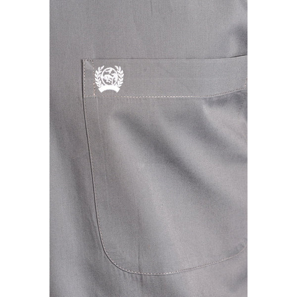 Men's Cinch Solid Gray Button-Down Western Shirt