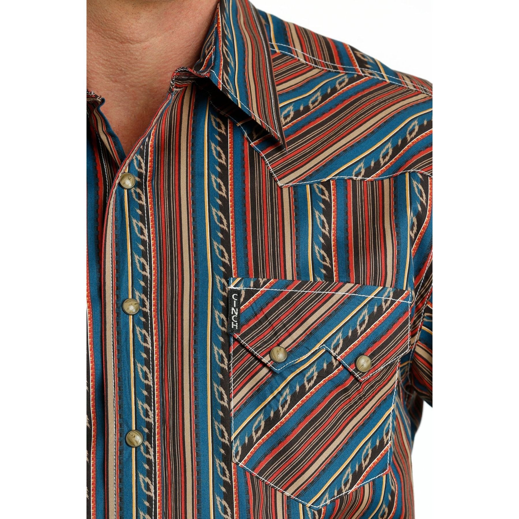 Cinch Men's Modern Fit Long Sleeve Shirt - Multi