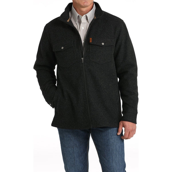 Men's Cinch Shirt Jacket - Black