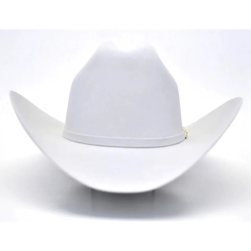 6X Larry Mahan's Platinum REAL Beaver Fur Felt Western Cowboy Hat - CWesternwear