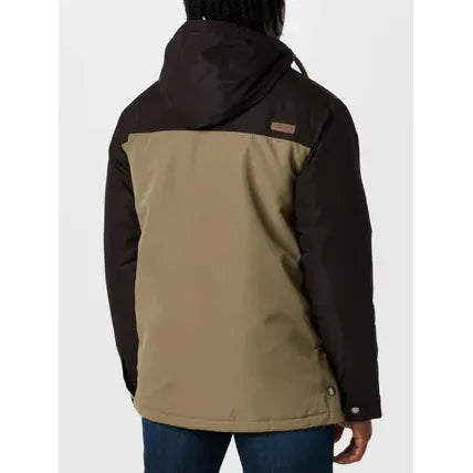 Men's Cinch Hooded Barn Coat-Brown