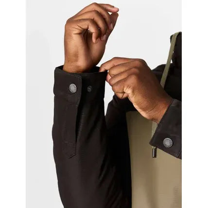 Men's Cinch Hooded Barn Coat-Brown