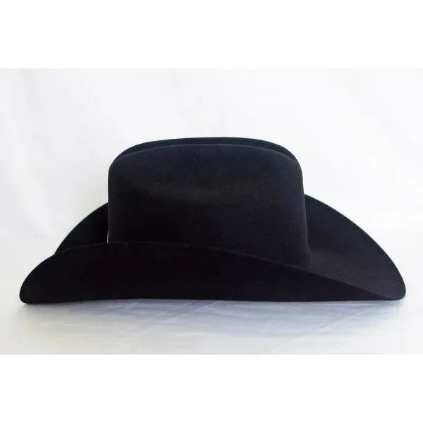 10X Larry Mahan's JERARCA Black Beaver Fur Felt Western Cowboy Hat